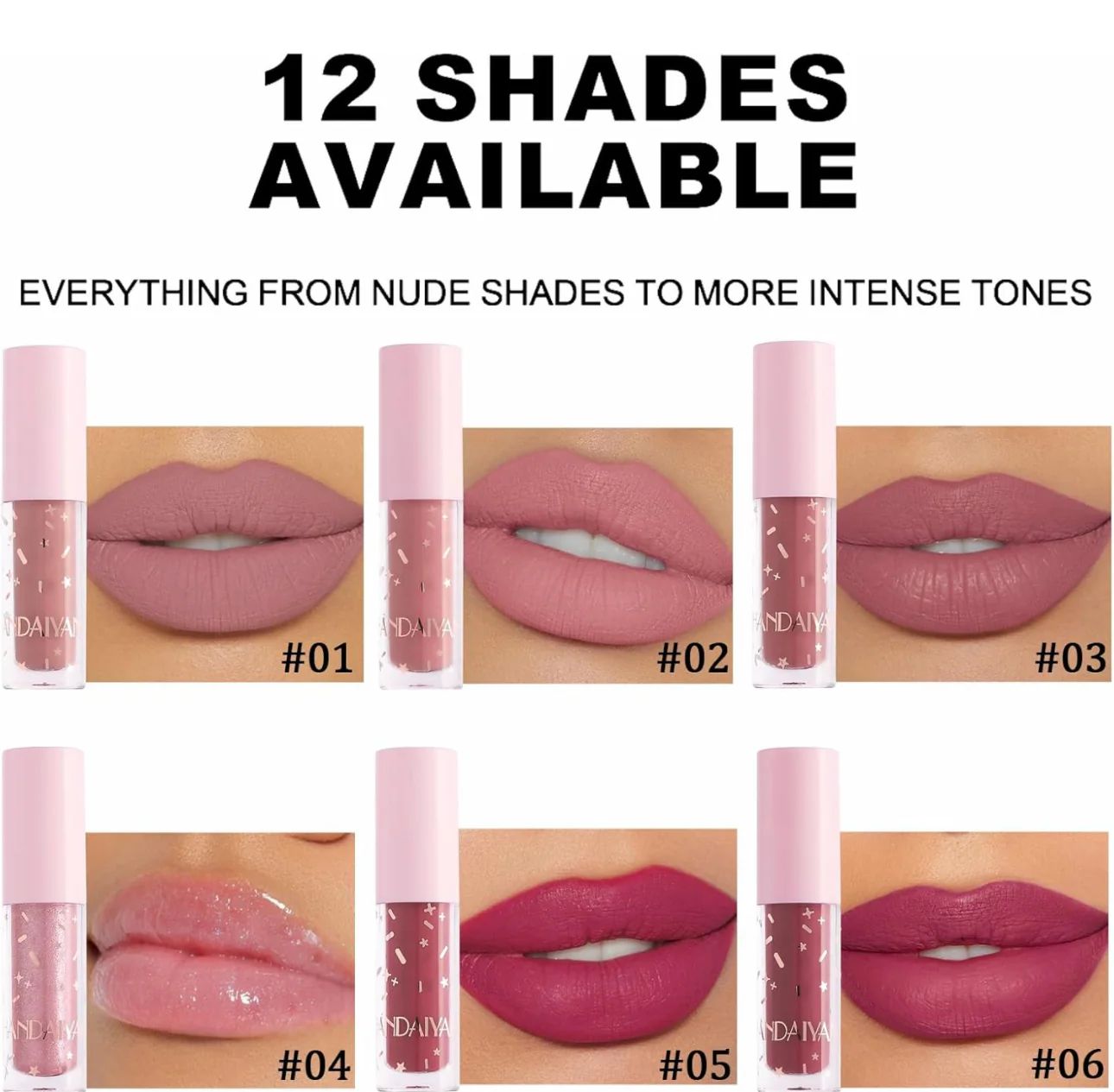 Handiyan Pack Of 12 Lip Gloss Pack - New Version