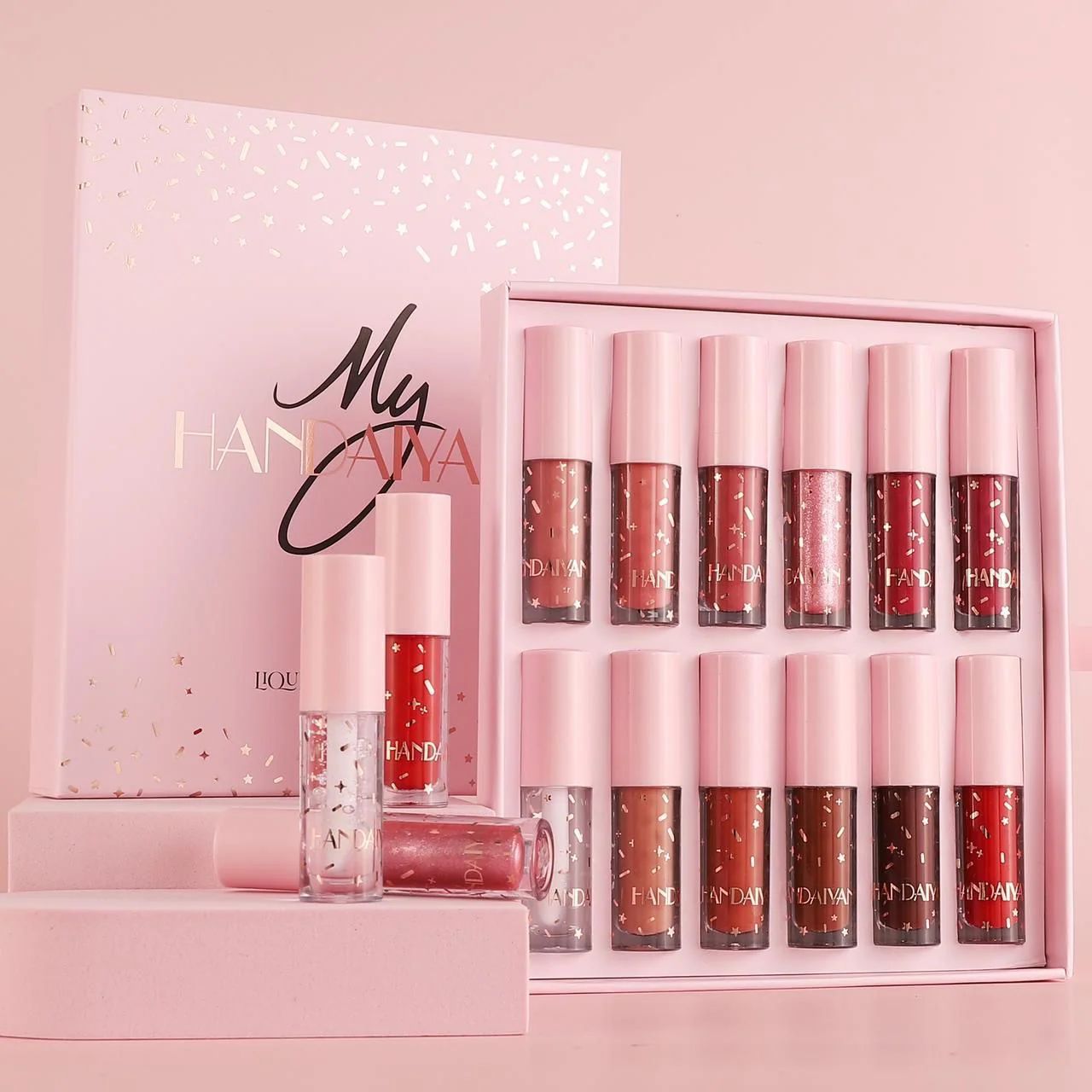 Handiyan Pack Of 12 Lip Gloss Pack - New Version